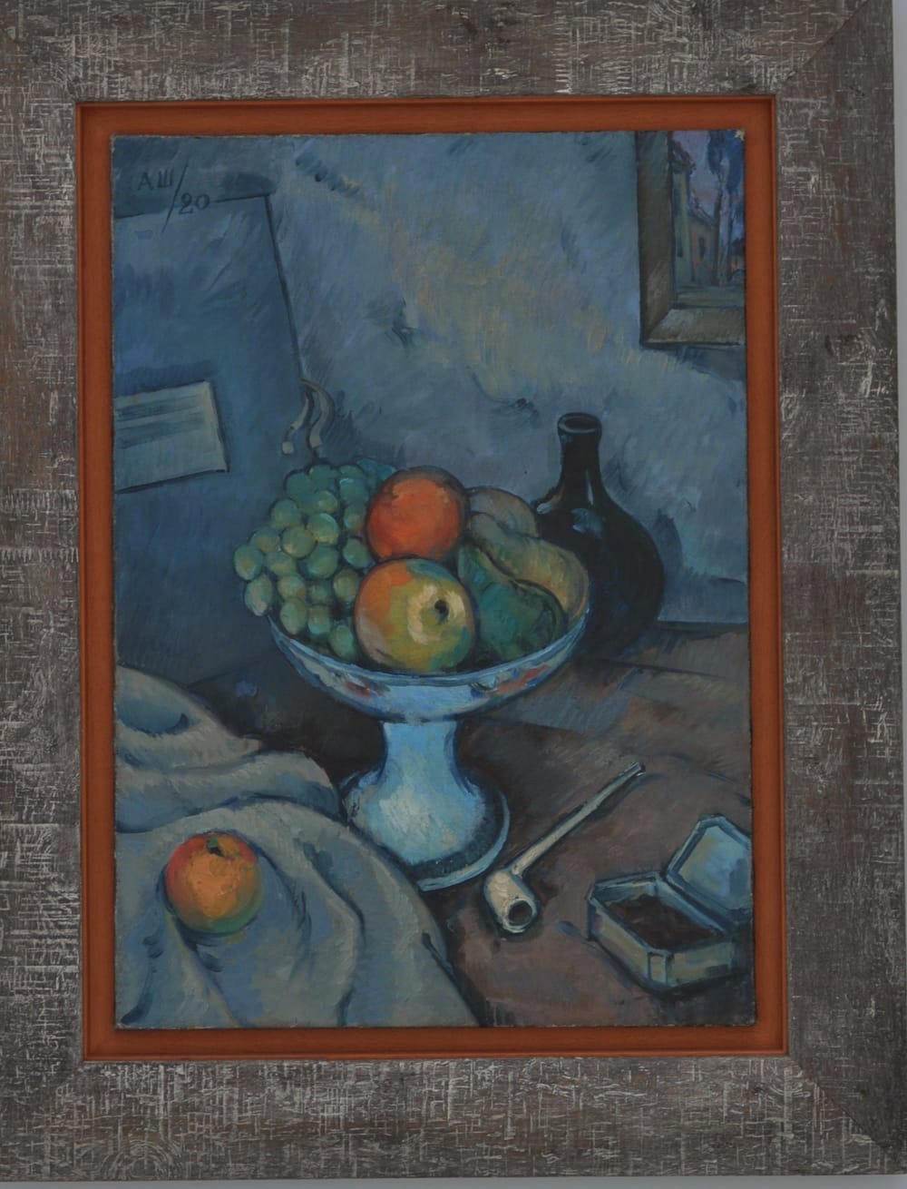 Still Life with Fruit Bowl and Pipe